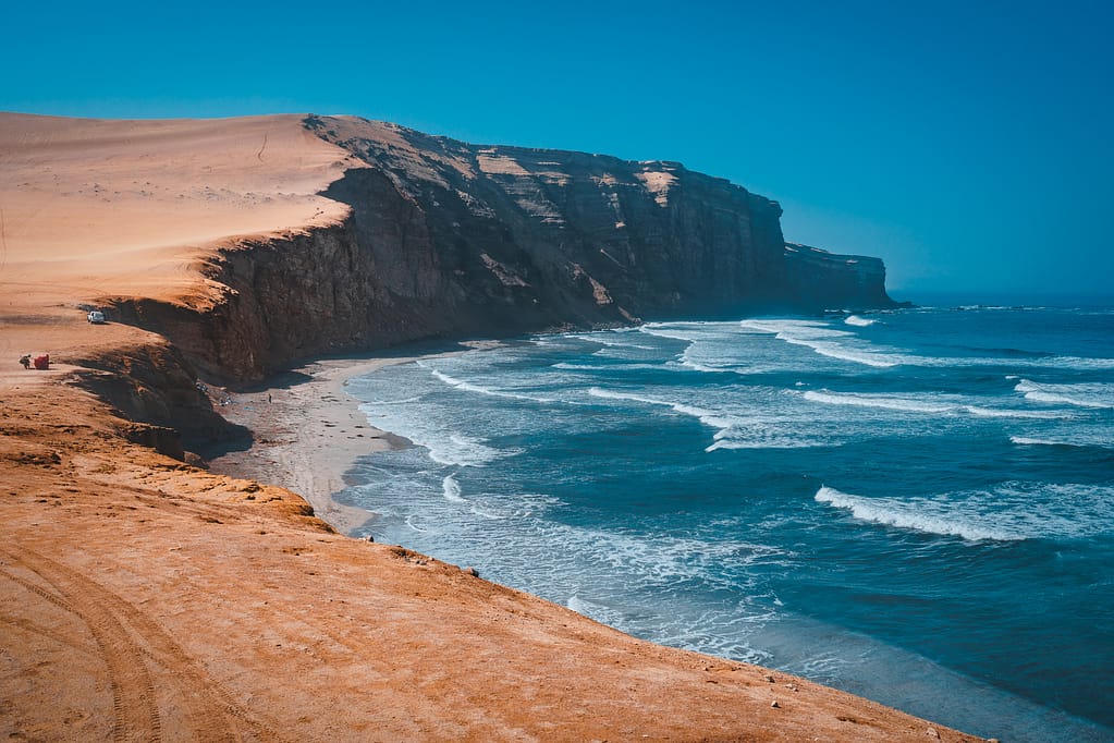 Paracas ocean desert peru explore South America ica