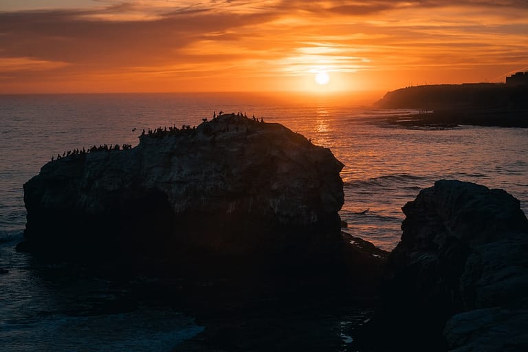 Santa Cruz california 2023 sunset