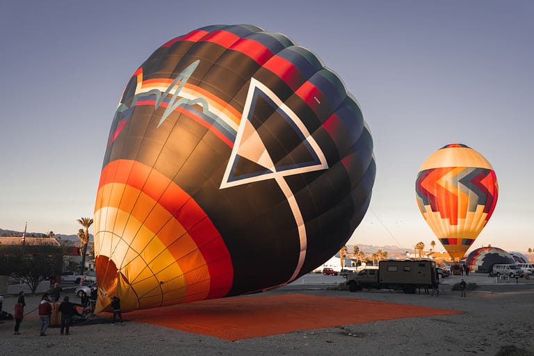 Hot air balloon lake Havasu Arizona